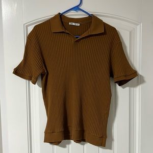 ZARA brown shirt